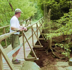 One of our trail bridges